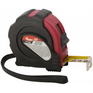 Рулетка прорезиненный корпус ""Мастер"" 5 м x 19 мм 17145