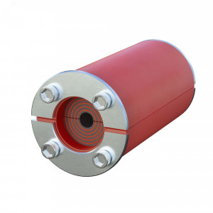 Проходка круглая, нержавеющая, D31х40 мм для кабелей D = 4-17 мм DXF3112