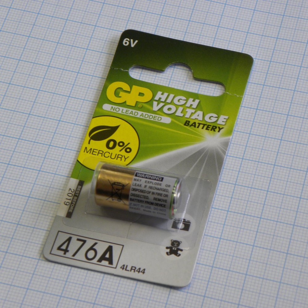 Изображение товара Батарея GP 476A (4LR44) щелочной элемент питания 6 В