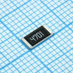 RC2512FK-074K7L, Резистор толстопленочный 2512 4.7кОм ±1% 1Вт ±100ppm/°C для поверхностного монтажа лента на катушке