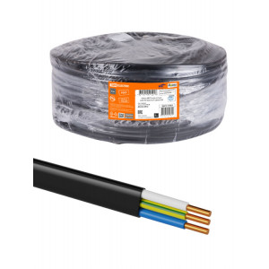 Кабель ВВГ-П нг(А)-LS 3х2,5 ок(N, PE)-0,66 ГОСТ (200м) SQ0117-0452