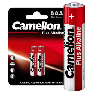 Элемент питания алкалиновый AAA/LR03 1.5В Plus Alkaline LR03-BP2 BL-2 (блист.2шт) 1651