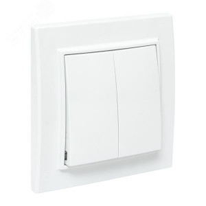 Выключатель 2-кл. СП Минск 10А IP20 бел. Basic ERV10-023-10