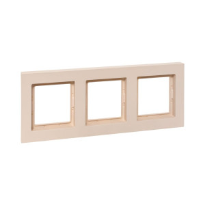 3 - местная рамка, IP44, кремовая, пластик Эпика EKF UP1-FPI-03-44