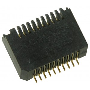 1888247-2, Разъем SFP+ 20 контактов шаг 0.8мм угловой нажимной 20 проводов 1 порт рейка