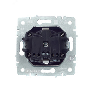 Розетка 1-м СП BRITE РС11-1-0-БрТБ 16А с заземл. без защ. шторки бронза BR-R11-16-K45