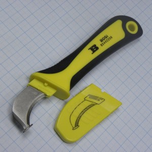 Нож кабельный BS442208, Клинок изготовлен из 5Cr13 легированной стали. Общая длина ножа 180мм.