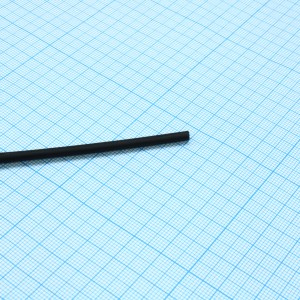 Трубка термоусадочная ТУТ нг 2,5/1,25 черная, термоусаживаемая трубка в метровой нарезке, не поддерживает горение