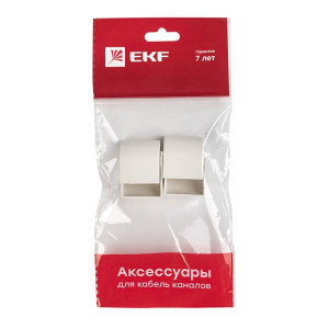 Заглушка (25х16) (4 шт) белая EKF-Plast ecw-25-16x4