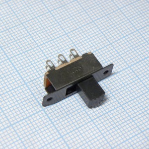 DS RWJ-011 движковый, движковый переключатель, 2 положения ручки, 2 группы контактов на переключение, 250V 1A, для монтажа на панель