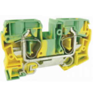 Заземляющая клемма UJ5-35JDE, Заземляющая клемма, тип фиксации провода: пружинный, номинальное сечение: 35 мм кв., ширина: 16,2 мм, цвет: желто-зеленый, тип монтажа: DIN35, стандарт GB/T14048.1,