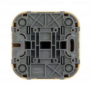 Выключатель 2-кл. ОП Quteo 10А IP20 10AX дерево Leg 782262