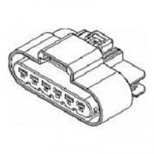 15326635, Автомобильные разъемы 6P FM BLK CONN ASSY GT 280 SERIES 25AMPS