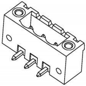 39536-0002, Съемные клеммные колодки 5.08MM EURO HEADER R EADER RA ME BLK 2CKT