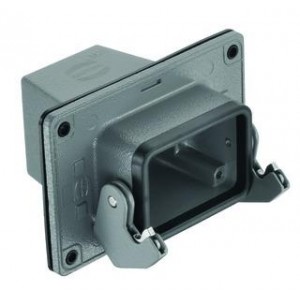 19300241132, Сверхмощные разъемы питания 24B Pnl Fd Thru Hsng Single LeverM40