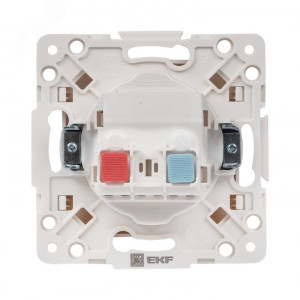 Розетка 1-м СП Стокгольм 10А IP20 без заземл. защ. шторки механизм бел. PROxima EYR10-022-10