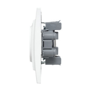 Розетка 2-м СП Минск 10А IP20 без заземл. защ. шторки бел. Basic ERR10-102-100