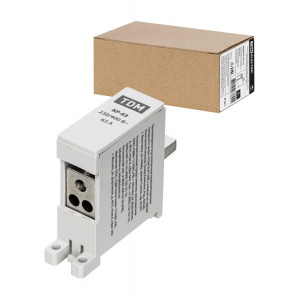 Клемма распределительная на DIN-рейку КР-63 1П 63А (3х10мм) SQ0823-0111