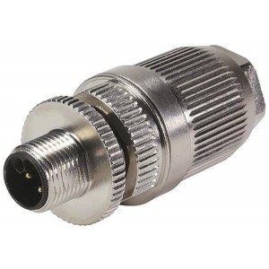21032961506, Цилиндрические метрические разъемы M12 Pwr male L-coded without FE, IDC