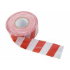 Лента оградительная 75 мм х 100 м REXANT, цвет белый/красный 19-3150