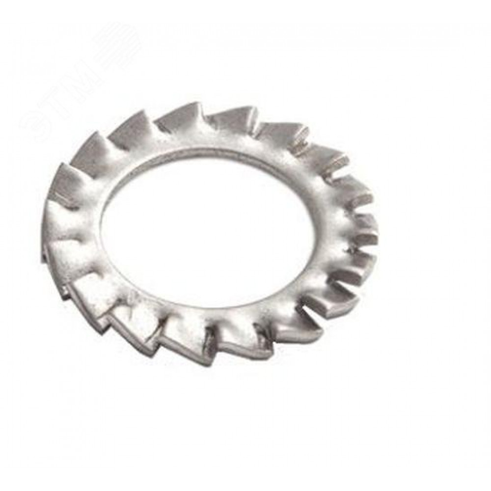 Изображение товара Шайба стопорная с наруж. зубцами М4 DIN 6798 INOX EKF shst4-INOX