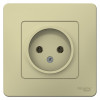 Изображение товара Розетка 1-м СП Blanca 16А IP20 250В без заземл. без защ. шторок беж. SE BLNRS000017