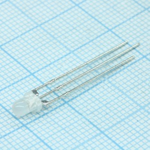 L-115VEYW, Светодиод 3мм/красный/625нм/10-50мкд/ - желтый/588нм/8-15мкд/белый матовый/60°