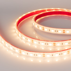 Лента герметичная RTW-PFS-B60-13mm 12V Warm3000 (14.4 W/m, IP68, 5060, 5m) 034033, Светодиодная гибкая лента RTW-B60, герметичная IP68 (PFS-полная силиконовая экструзия). Светодиоды 5060, 60 шт/м (300 шт на 5 м), белая плата 13 мм, скотч 3M. Цвет ТЁПЛЫЙ 2750~3250 K, цветопередача CRI>85, угол 120°. Питание 12V, мощность 14.4 Вт/м (72 Вт