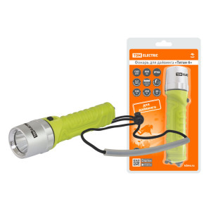 Фонарь «Титан 6» для дайвинга, 10 Вт CREE 800 лм, 4хАА, IPX8, до 100 м, SQ0350-0066