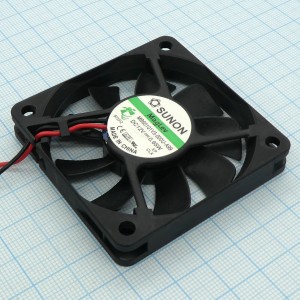 MB60101V3-000U-A99, Вентилятор 12В 60х60x10мм  V 3000об/мин 19,8м3/час, 21,5дБ (Recommended replacement: MF60101V3-1000U-A99)