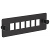 Планка для 6-ти адаптеров опт. SC или LC-Duplex черная OP05-6SC