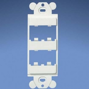 CFG4WH, Кабель-каналы и коробы для спуска кабелей GFCI Frame 4 Port White