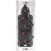 Колодка удлинителя 2-м с заземл. 16А IP44 K-2e-B-IP44 каучук черн. Б0044544
