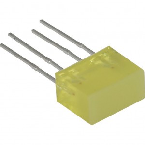 L-835/2YDT, Светодиодный модуль 5х10мм/желтый/588нм/5-10мкд/120°