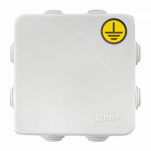 Коробка уравнивания потенциалов КУП-030-031 с крышкой наружная (85х85х40) для прямого монтажа 8 мембр. вводов серая IP55 EKF plc-kmr-030-031-g