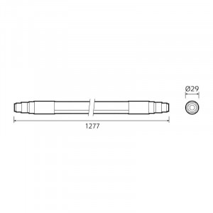 Светильник светодиодный 1277х29х29мм 24Вт 6500К 2500лм IP65 COMPACT линейный матов. соед. в линию до 10шт 843424324