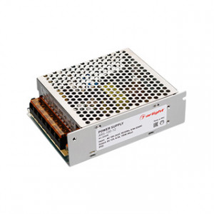 Блок питания ARS-100-12 (12V, 8.3A, 100W) 023608, Источник напряжения с гальванической развязкой для светодиодных изделий. Входное напряжение 185-264 VAC. Выходные параметры: 12 В, 8,3 А, 100 Вт. Встроенный PFC >0,5. Негерметичный алюминиевый сетчатый корпус IP 20. Габаритные размеры длина 130 мм, ширина