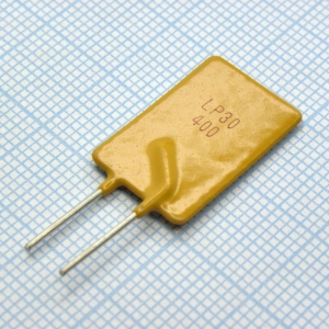 LP30-400F, Самовосстанавливающийся предохранитель PTC 4A(hold) 8A(trip) 30V 40A 2.5W 12.7s 0.01Ohm Radial 14.2 X 3 X 25.5mm