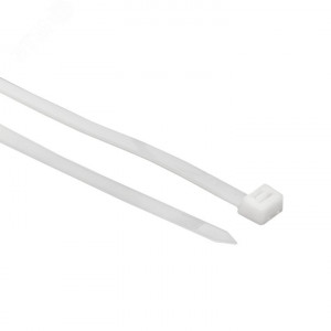 Хомут кабельный 2.5х100 нейл. бел. (уп.100шт) plc-c-2.5x100