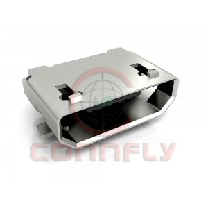 DS1105-12-B6S8R, Разъем Micro USB тип B, розетка, 5 вывод(-ов), Поверхностный Монтаж