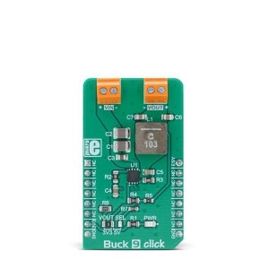 MIKROE-3057, Средства разработки интегральных схем (ИС) управления питанием Buck 9 Click