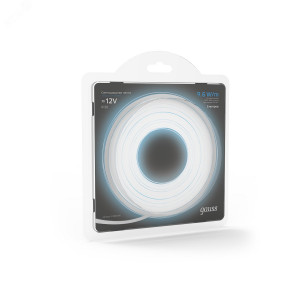 Лента LED 2835/120-SMD 9.6W 12V DC холодный белый (блистер 5м) (кр.1шт)