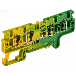 ARMAFIX Клемма пружинная CX4-4 PE 4мм2 четырехконтактная заземляющая IEK AF-CT41-00-4-K52-004