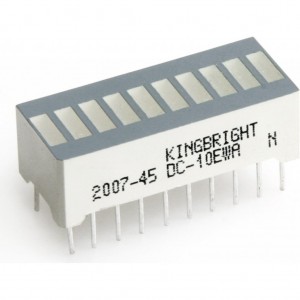 DC-10EWA, 10 сегментный шкальный индикатор/красный/625нм/2.2-9мкд