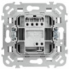 FLITE Выключатель 1-клавишный проходной 10А ВС61-1-0-ФлА алюминий IEK FI-V12-0-10-1-K47