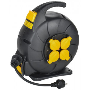 Удлинитель на катушке TWIST 4х15м с заземл. с крышк. автосмотка 16А IP44 КГ 3х1.5 TW-KP27-16-04-15-44
