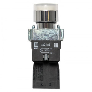 Кнопка BA21 с подсветкой 24В белая NO PROxima xb2-bw21-24