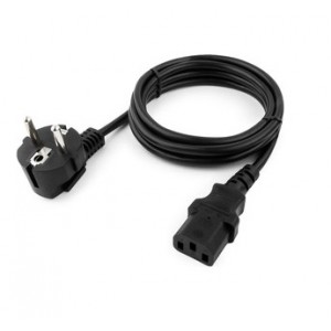 PC186VDE (SCZ-1), Кабель питания (сетевой) 220В, 10А прямой (черный) 1.8м