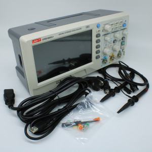 UTD2102CL+, Осциллограф цифровой, 2 канала х 100МГц, USB, цветной дисплей