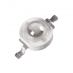 Мощный светодиод ARPL-1W-EPL UV400 019595, Мощный светодиод типа Emitter, d=8 мм, h=5.1 мм. Чип EPILEDS 40 mil. Цвет свечения ультрафиолетовый (395-405 нм). Угол излучения 120°. Световой поток 5-10 лм при If=350 мА, P=1 Вт. VF=3.0-3.8 В. Для УФ-сушки, аквариумной подсветки.